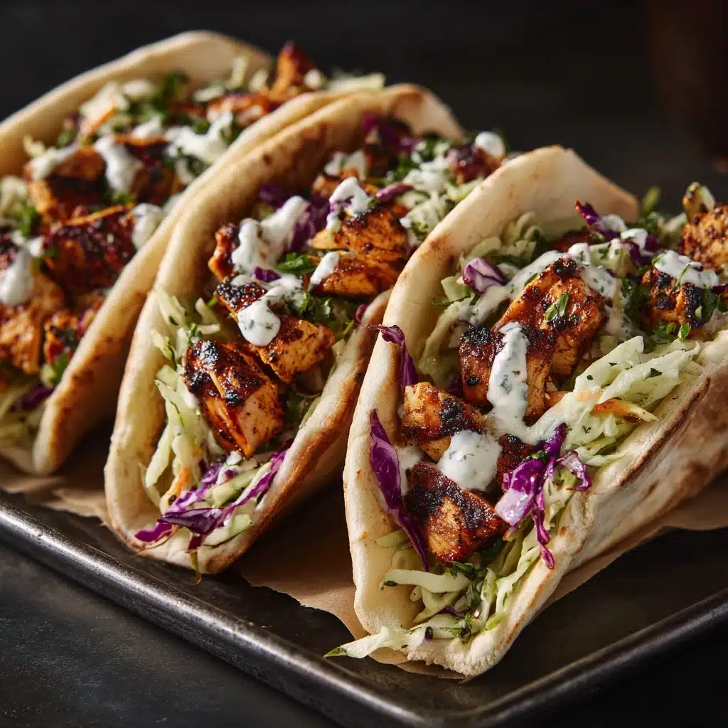 Sheet Pan Chicken Pitas with Herby Ranch Slaw Recipe - Recipe Image