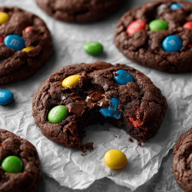 Soft Chocolate M&M Cookies Recipe