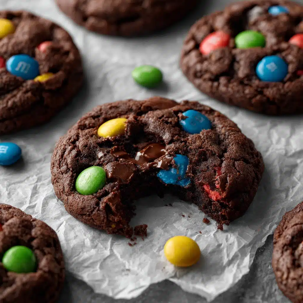 Soft Chocolate M&M Cookies Recipe