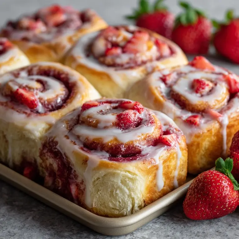Strawberry Cheesecake Cinnabon Rolls Recipe