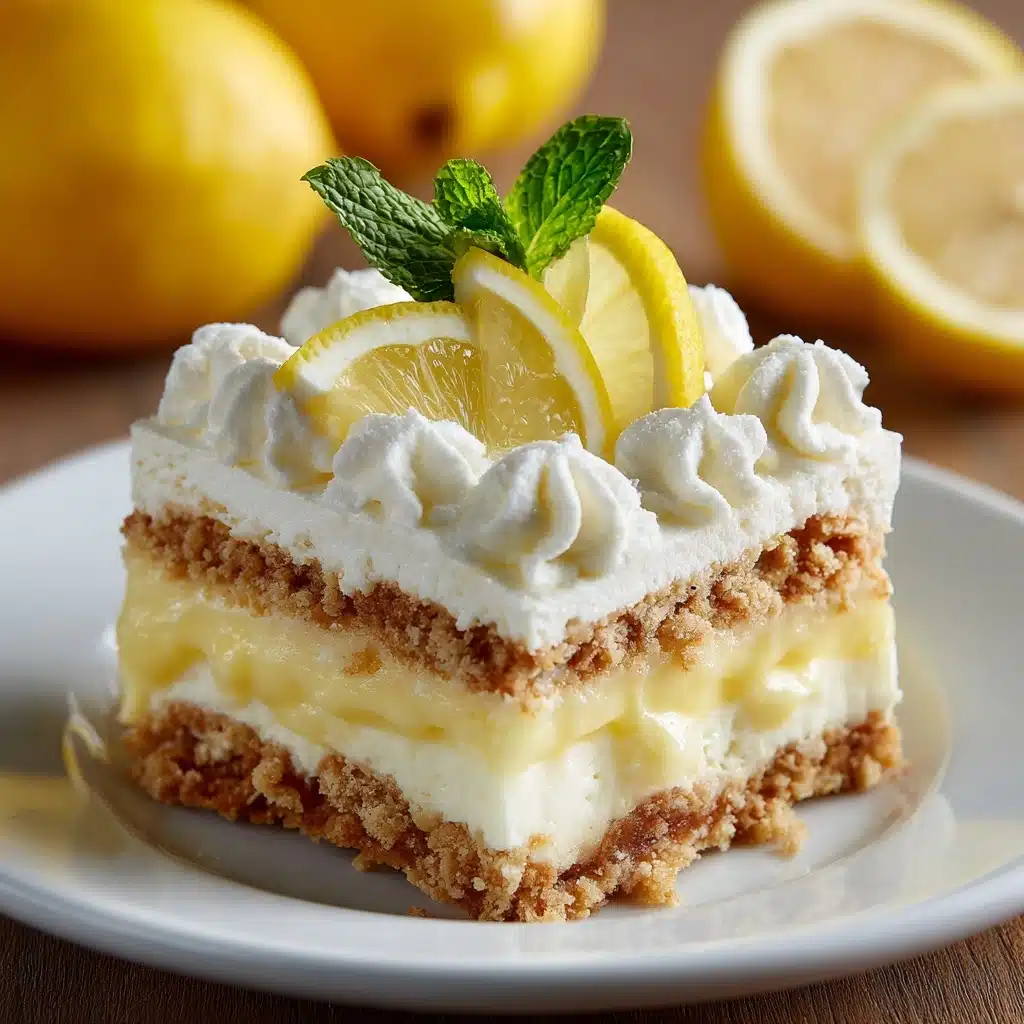 No-Bake Lemon Éclair Cake Recipe - Recipe Image