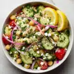 Mediterranean Chickpea Tuna Salad Recipe