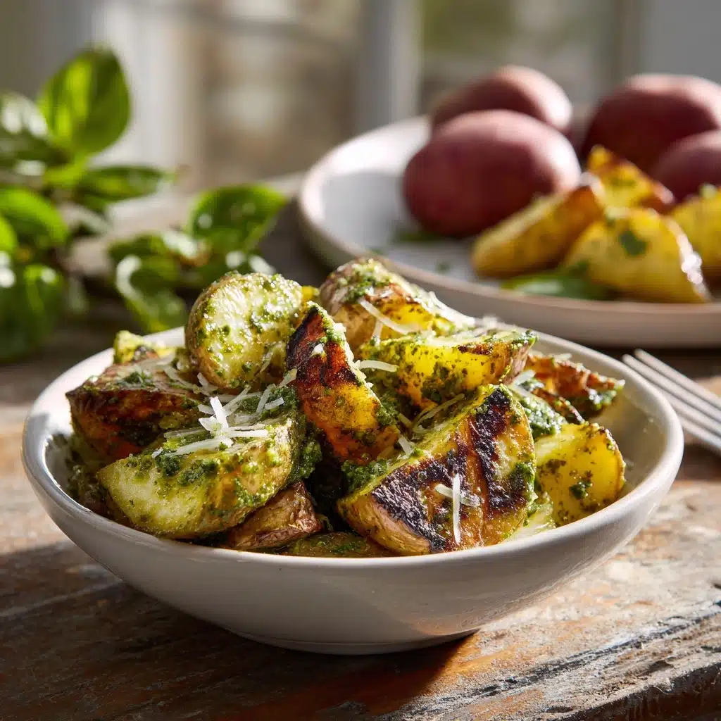 Grilled Pesto Potatoes Recipe - Recipe Image