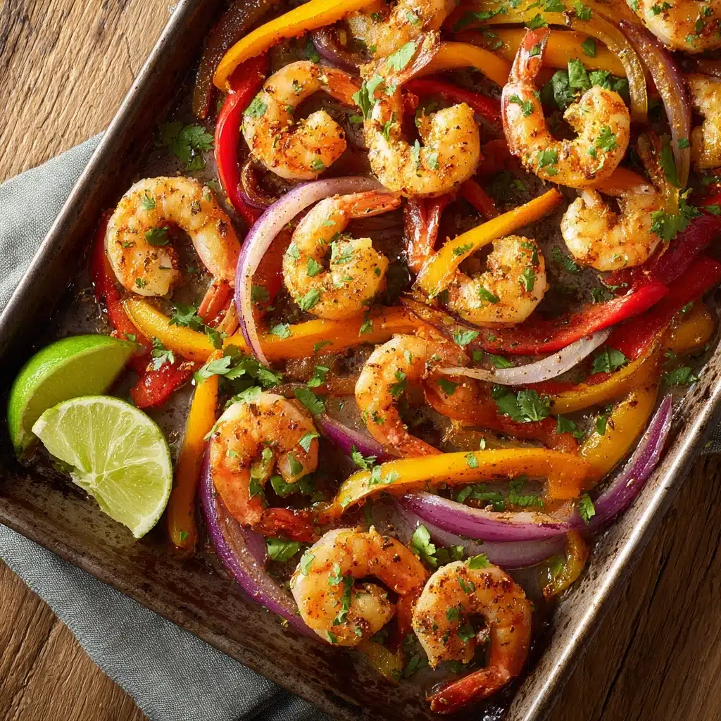 Sheet Pan Shrimp Fajitas Recipe - Recipe Image