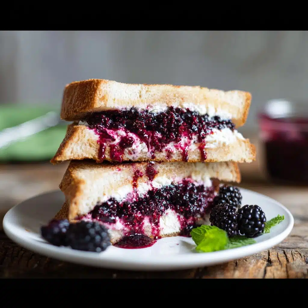 Balsamic Blackberry Basil Grilled Cheese Recipe - Recipe Image