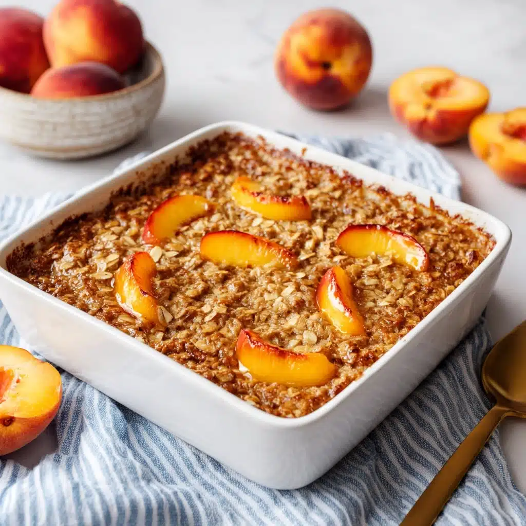 Peach Baked Oatmeal Recipe - Recipe Image