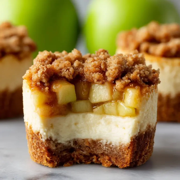 Apple Crisp Mini Cheesecakes Recipe