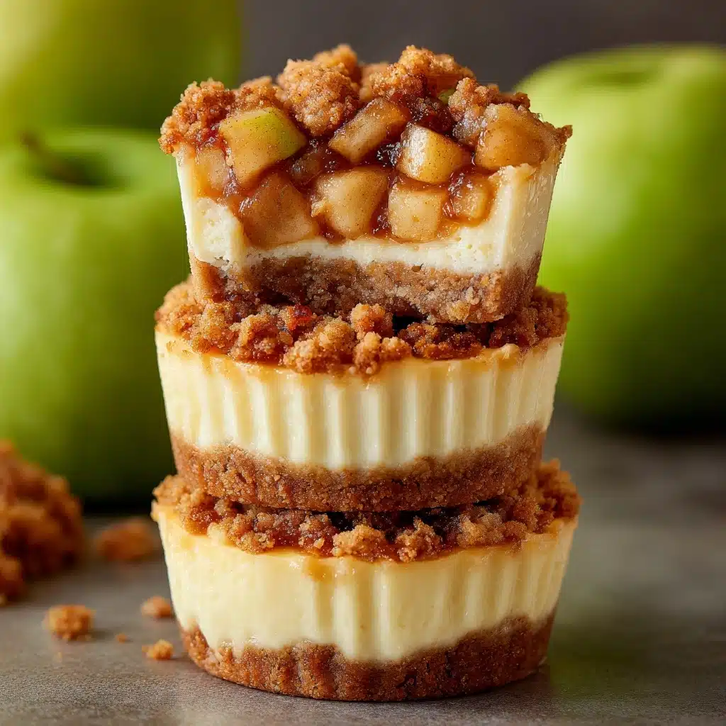 Apple Crisp Mini Cheesecakes Recipe - Recipe Image