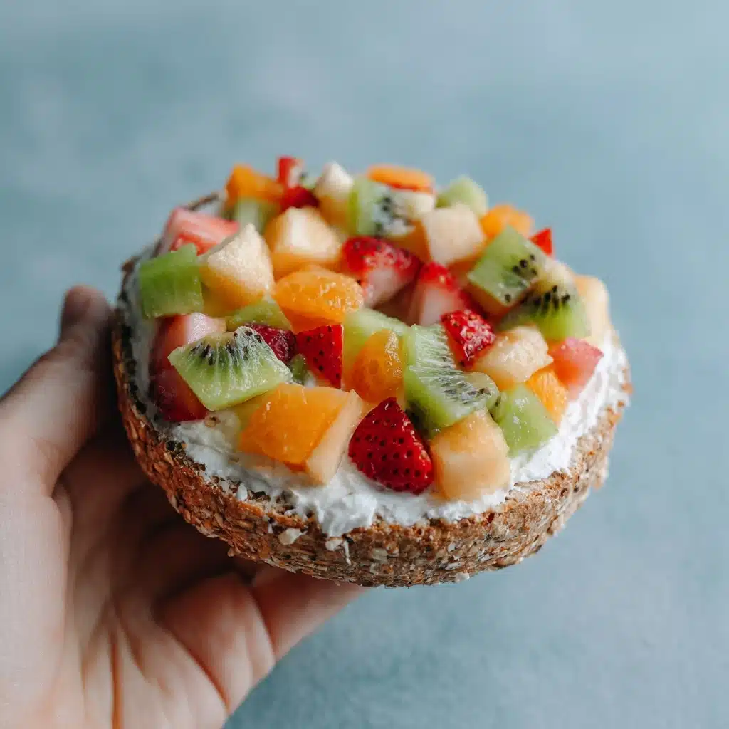 Breakfast Bagel Fruit Pizzas Recipe - Recipe Image