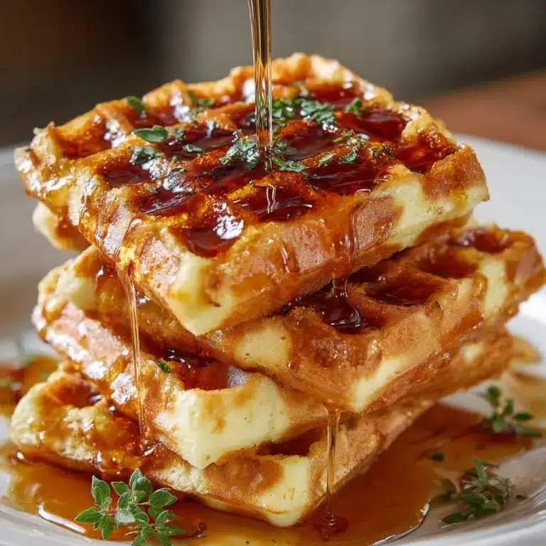 Cornbread Waffle Bites with Smoked Gouda and Honey Recipe