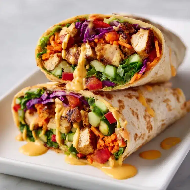 Thai Peanut Chicken Wraps Recipe