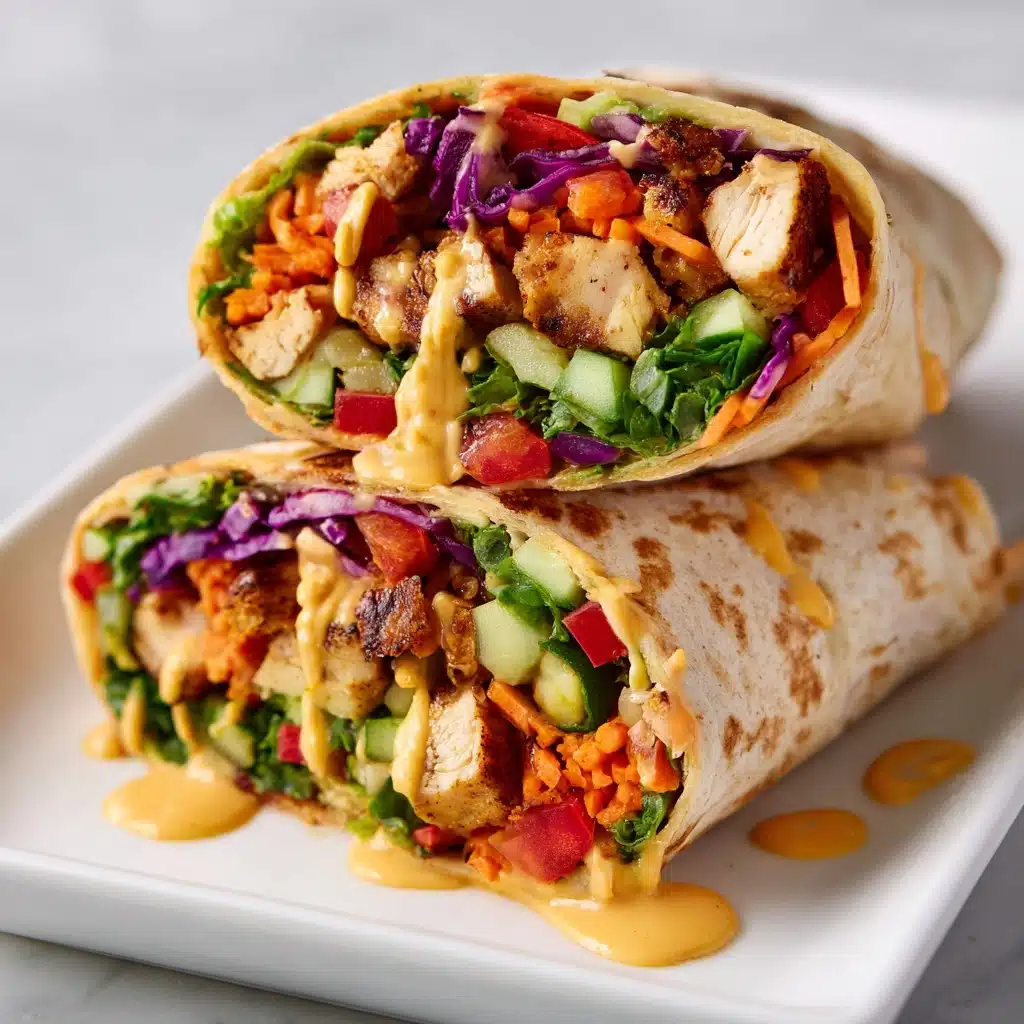 Thai Peanut Chicken Wraps Recipe