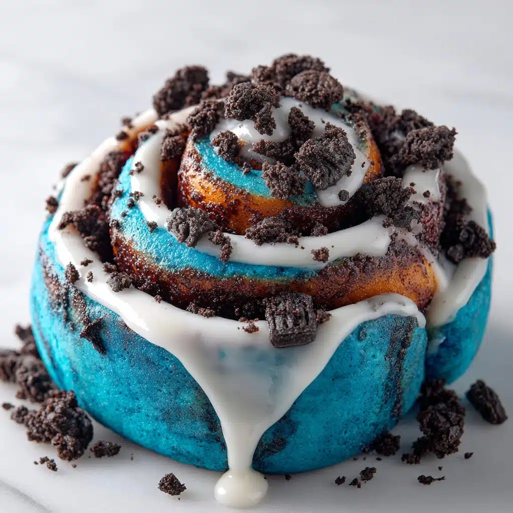 Cookie Monster Cinnamon Rolls Recipe - Recipe Image