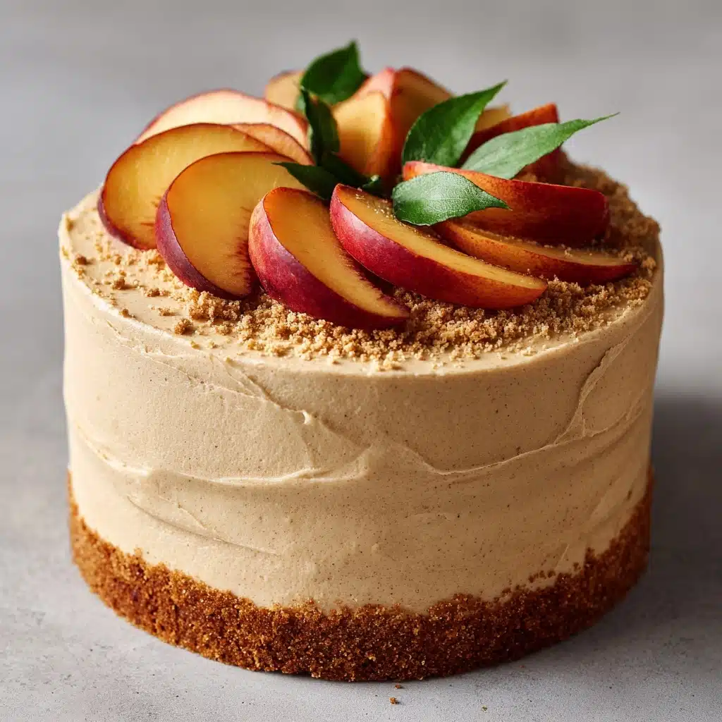 Peach Cake with Brown Sugar Frosting Recipe - Recipe Image
