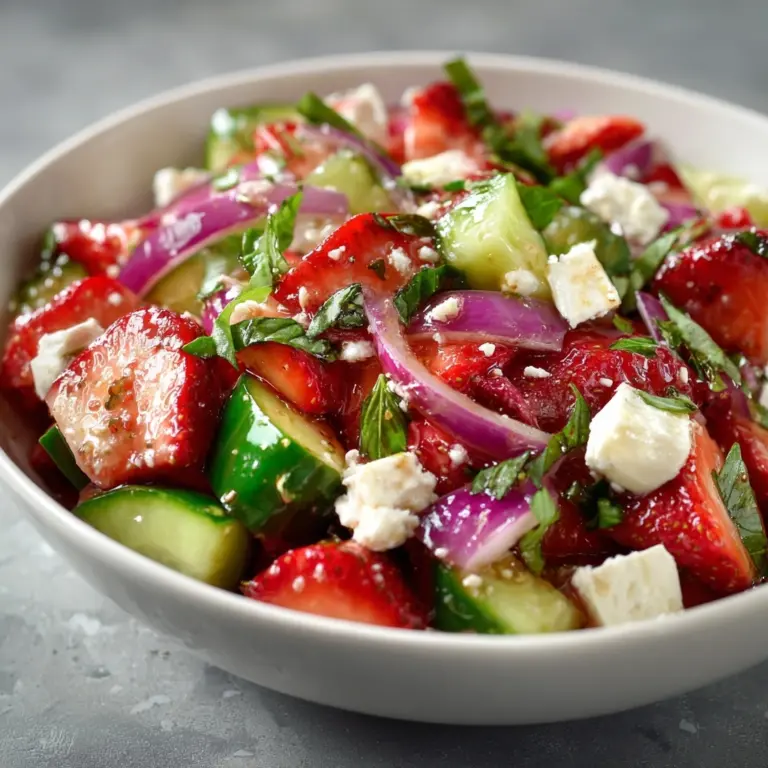 Strawberry Cucumber Salad Recipe