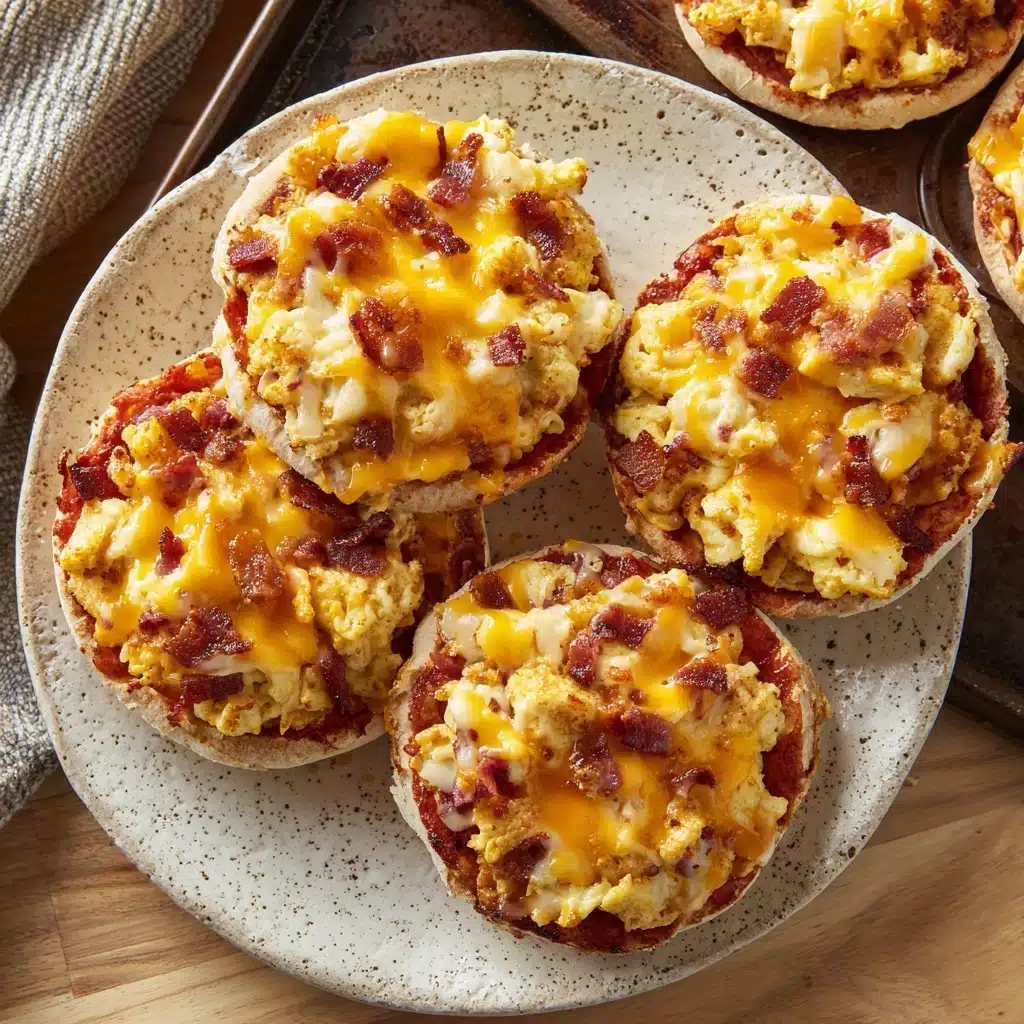 English Muffin Breakfast Pizzas Recipe - Recipe Image