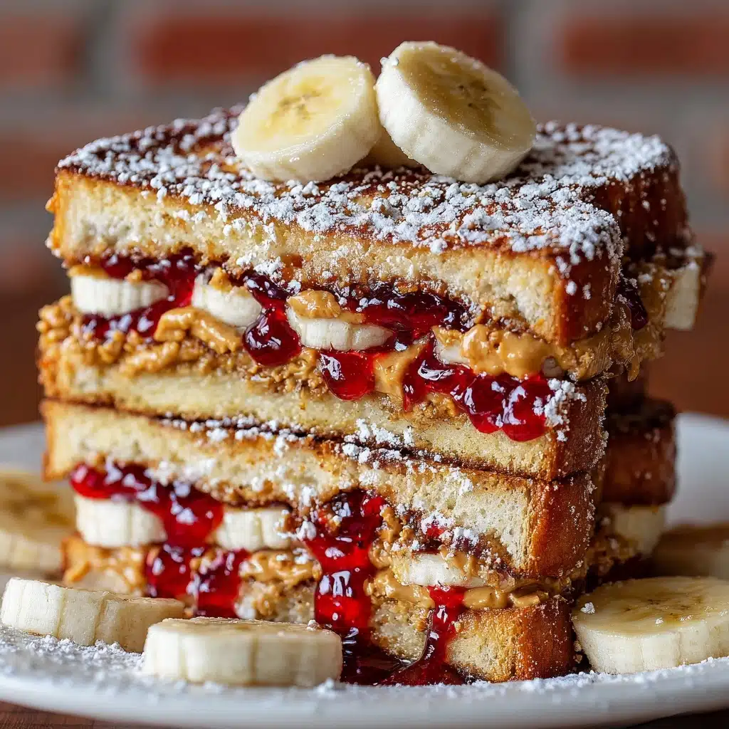 Peanut Butter and Jelly Stuffed French Toast Recipe - Recipe Image