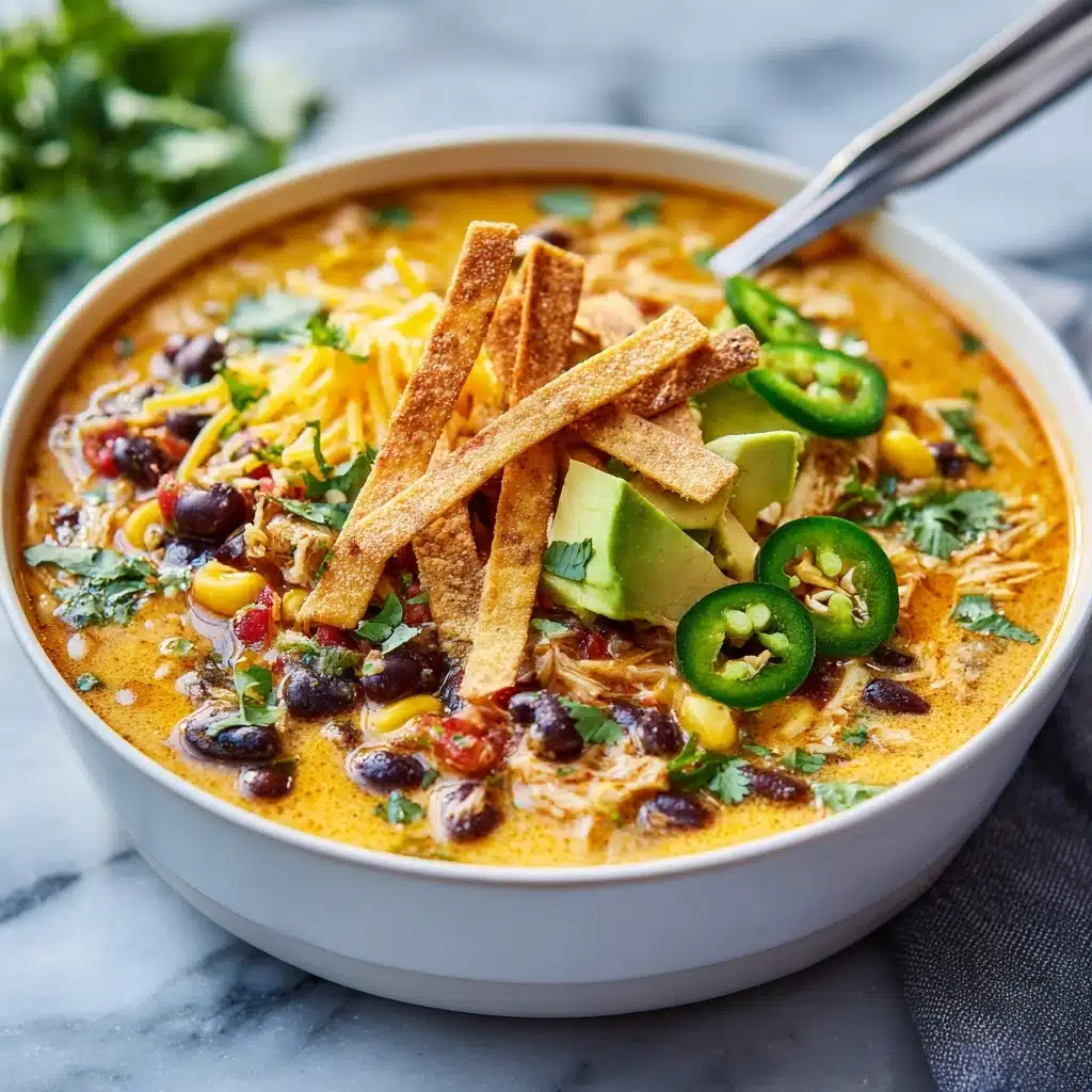 Creamy Chicken Tortilla Soup Recipe - Recipe Image