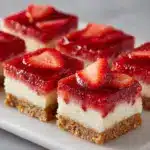 No-Bake Strawberry Cheesecake Bars Recipe