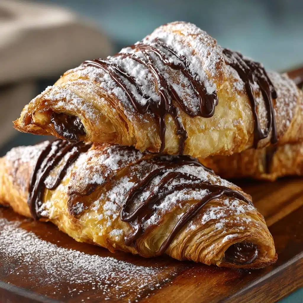 Air Fryer Croissants (with Nutella and Chocolate Chip) Recipe - Recipe Image