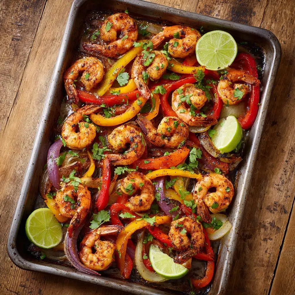 Sheet Pan Shrimp Fajitas Recipe