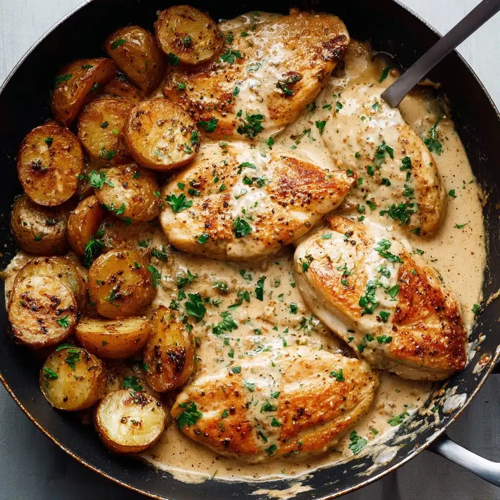 Boursin Chicken and Potatoes Recipe - Recipe Image