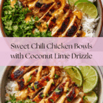 Sweet Chili Chicken Bowl with Coconut Lime Drizzle Recipe