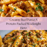 High Protein Creamy Beef Pasta Recipe