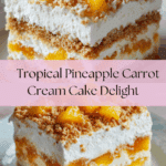 Pineapple Carrot Cream Cake : Moist & Tropical Recipe