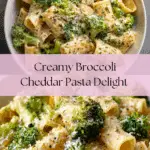 Creamy Vegetarian Broccoli Cheddar Pasta Recipe