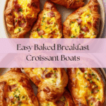 Baked Breakfast Croissant Boats Recipe