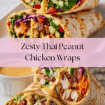 Thai Peanut Chicken Wraps Recipe