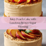 Peach Cake with Brown Sugar Frosting Recipe