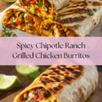 Easy Chipotle Ranch Grilled Chicken Burrito Recipe