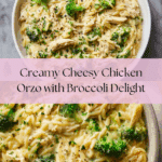 Cheesy Chicken Broccoli Orzo Recipe