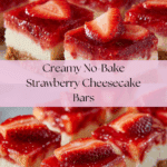 No-Bake Strawberry Cheesecake Bars Recipe