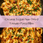 Vegan Creamy Sun Dried Tomato Pasta Recipe