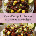30 Minute Pineapple Chicken with Coconut Rice Recipe