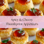 Cheesy Thumbprint Appetizers with Hot Pepper Jelly Recipe