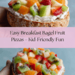 Breakfast Bagel Fruit Pizzas Recipe