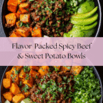 Spicy Ground Beef & Sweet Potato Protein Bowl Recipe