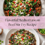 Mediterranean Ground Beef Stir Fry Recipe