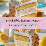 Italian Lemon Cream Cake Recipe