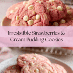 Strawberries & Cream Pudding Cookies Recipe
