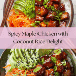 Spicy Maple Chicken & Coconut Rice Recipe