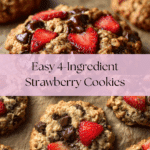 Strawberry Cookies (4 Ingredients) Recipe