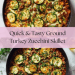 Ground Turkey and Zucchini Skillet Recipe