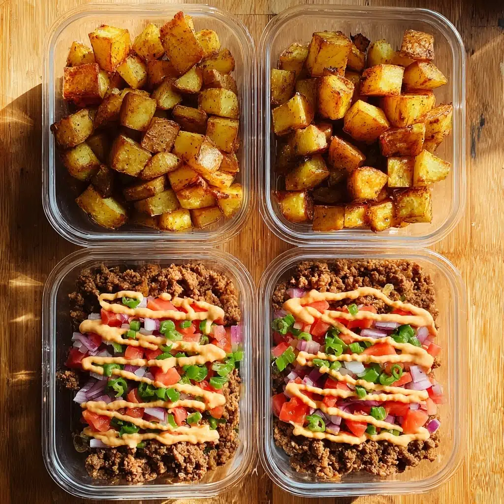 Loaded Potato Taco Bowl Meal Prep Recipe - Recipe Image