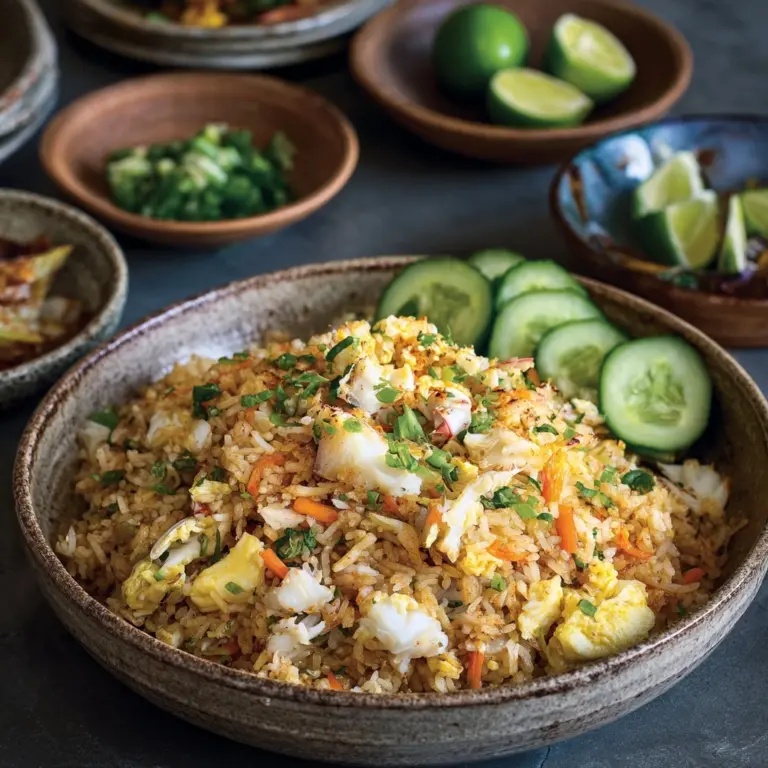 Thai Style Crab Fried Rice Recipe