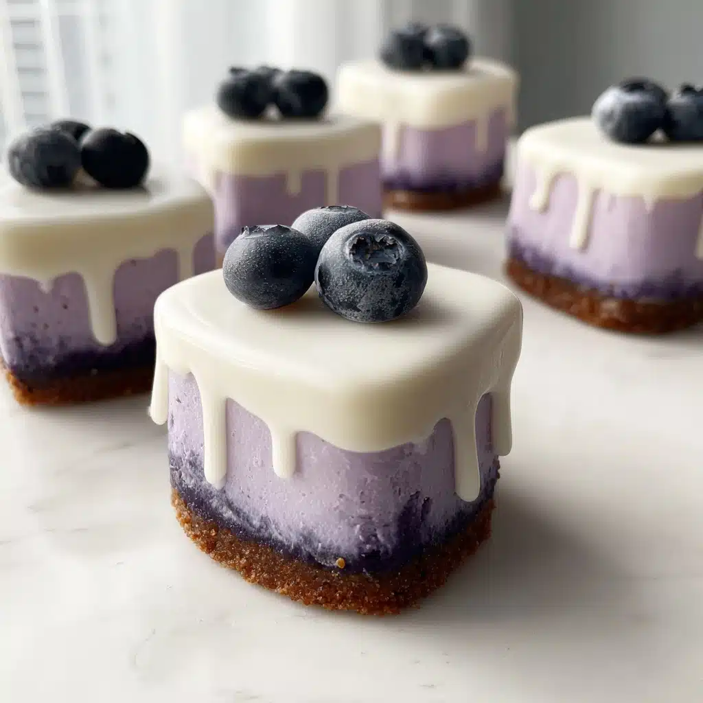 Blueberry Mousse Cheesecakes Recipe - Recipe Image